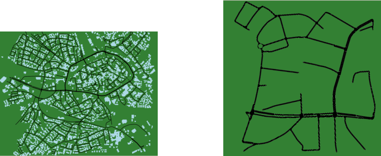 Maps used for evaluation.