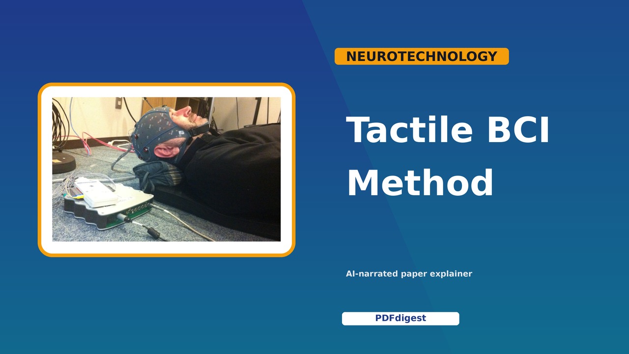 SPATIAL TACTILE BRAIN-COMPUTER INTERFACE PARADIGM APPLYING VIBRATION STIMULI TO LARGE AREAS OF USER’S BACK visual preview