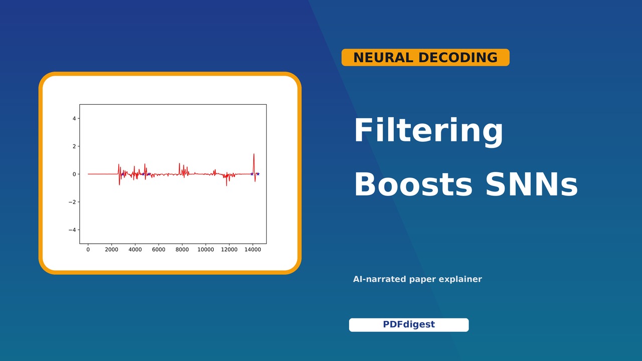 Combining SNNs with Filtering for Efficient Neural Decoding in Implantable Brain-Machine Interfaces visual preview