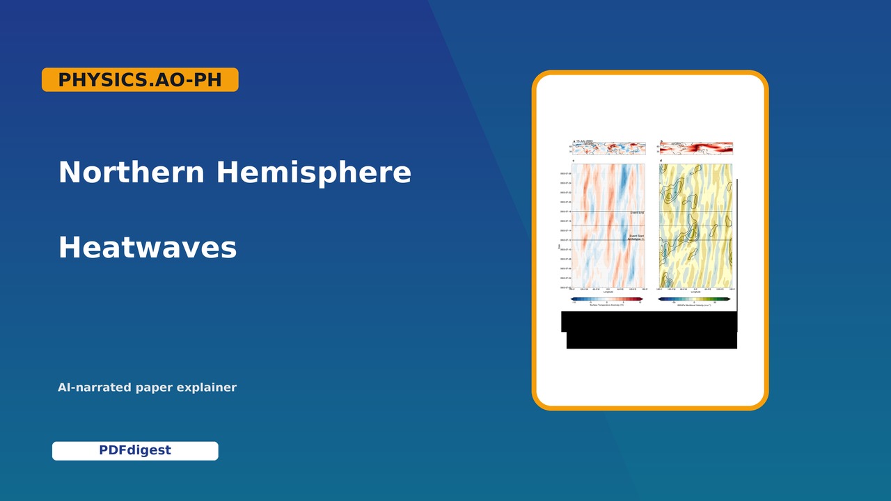 What Makes Northern Hemisphere Heatwave Regimes Typical visual preview
