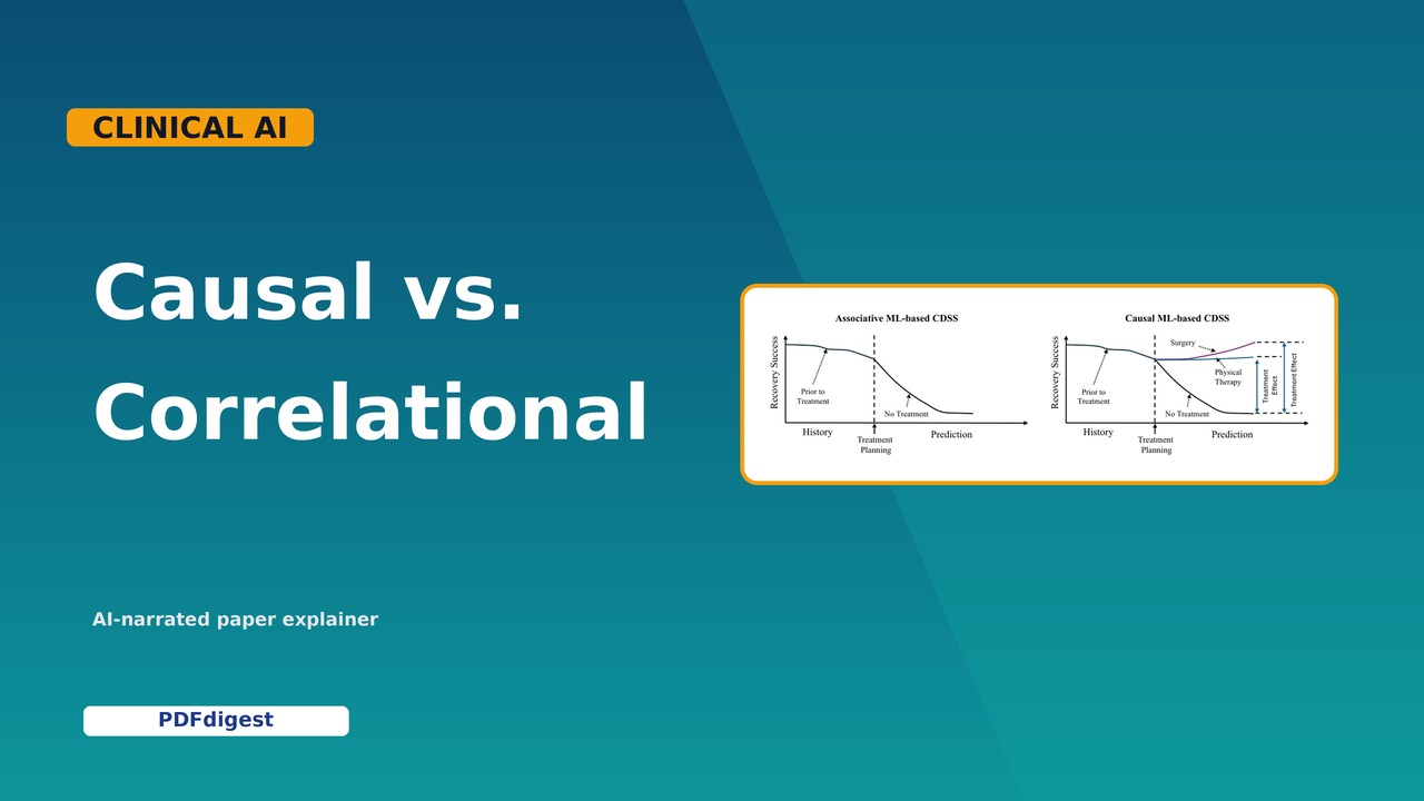 INTEGRATING CAUSAL MACHINE LEARNING INTO CLINICAL DECISION SUPPORT SYSTEMS: INSIGHTS FROM LITERATURE AND PRACTICE Completed Research Paper visual preview