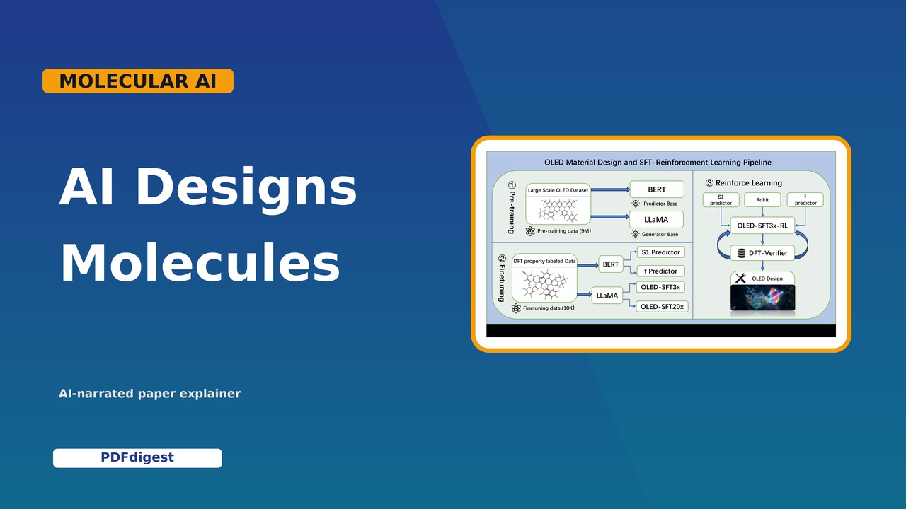 OLEDLM: A UNIFIED LANGUAGE MODEL FOR OLED MOLECULAR DESIGN visual preview