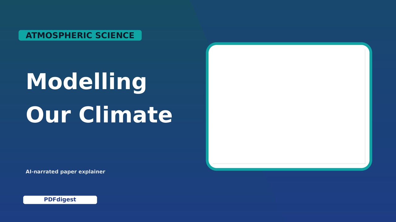 Progress and Prospects in Weather and Climate Modelling visual preview