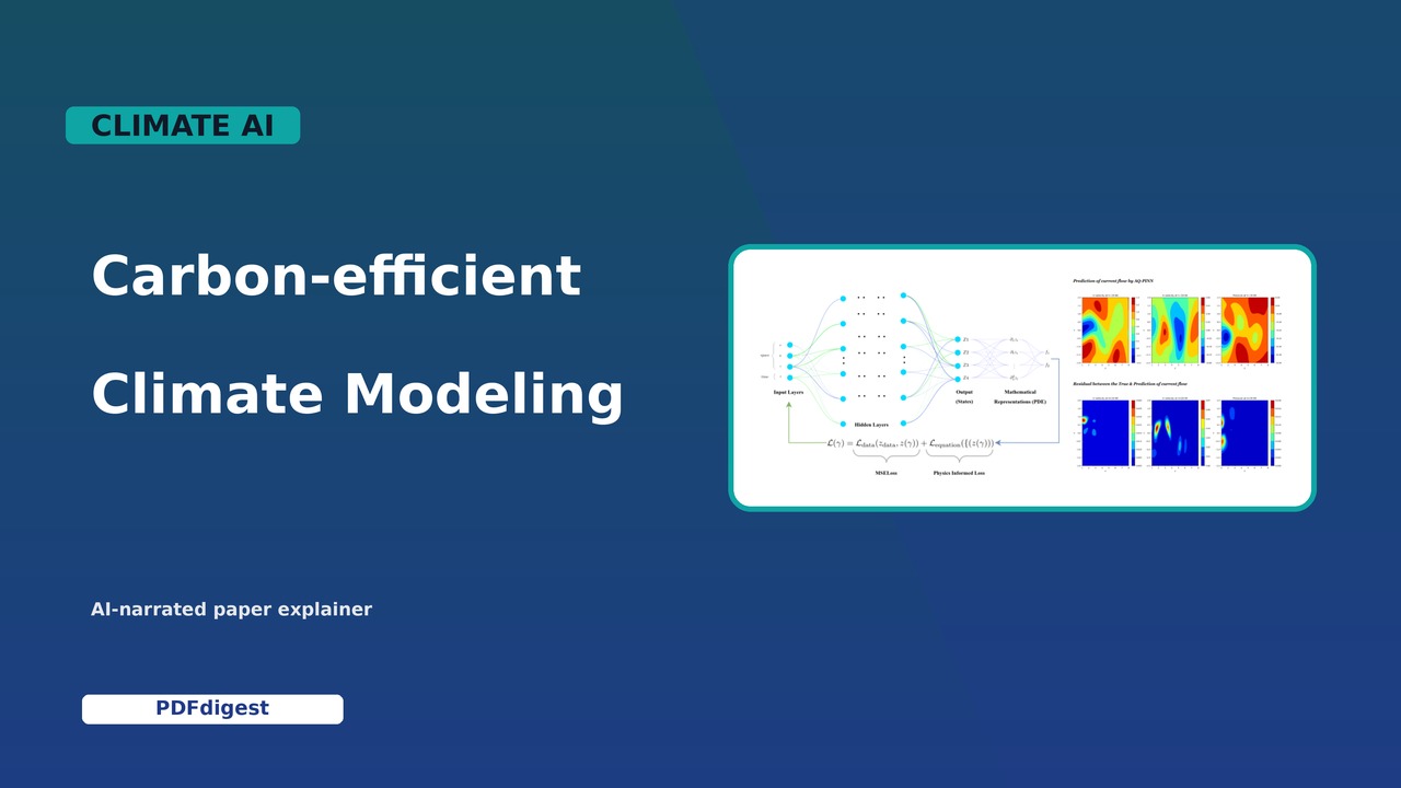 AQ-PINNs: Attention-Enhanced Quantum Physics-Informed Neural Networks for Carbon-Efficient Climate Modeling visual preview
