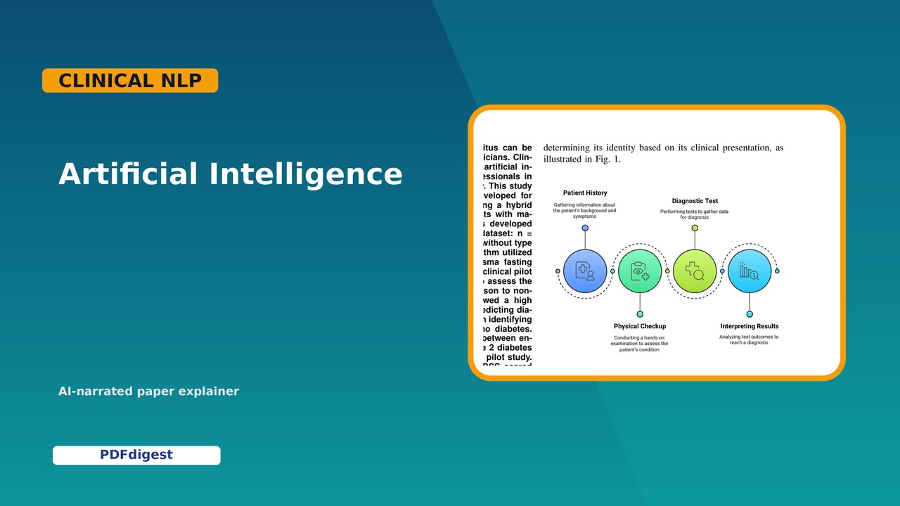 AI-Driven Clinical Decision Support System for Enhanced Diabetes Diagnosis and Management visual preview